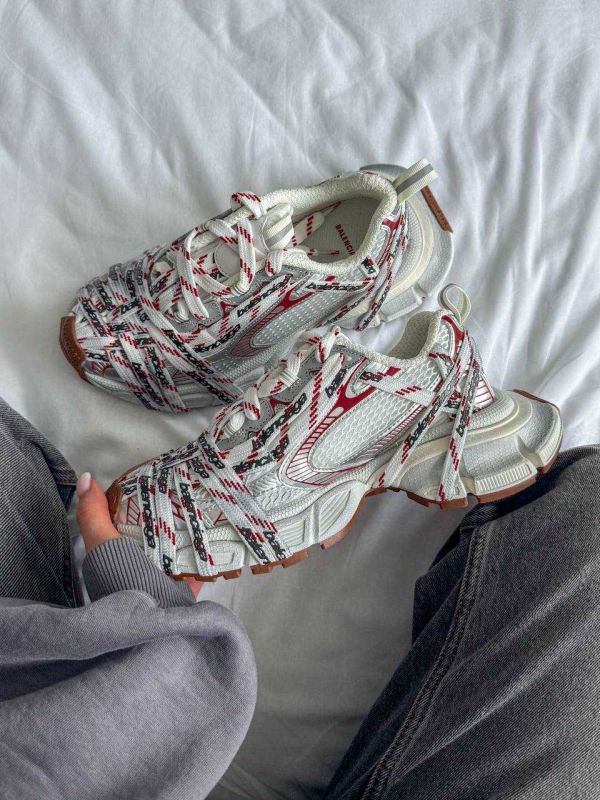 Balenciaga 3Xl Extreme Laces Red/White Logo