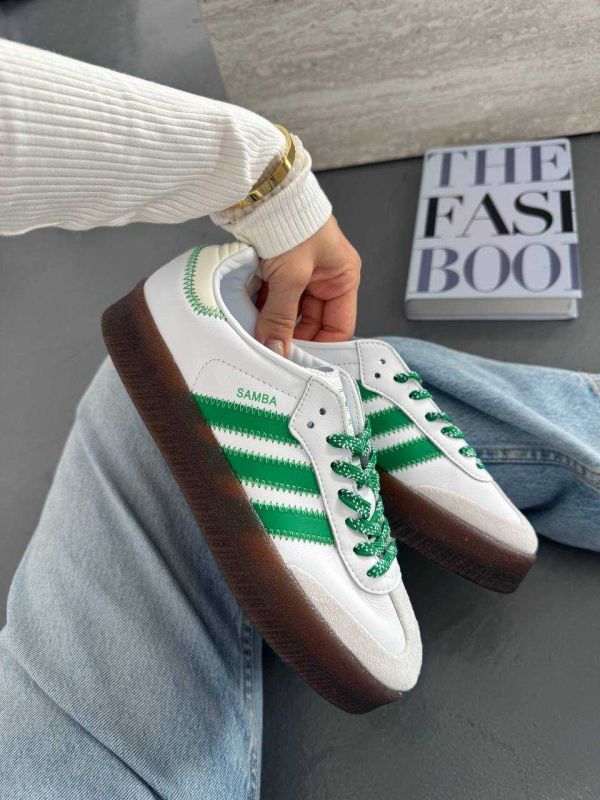 Adidas Samba Platform White/Green
